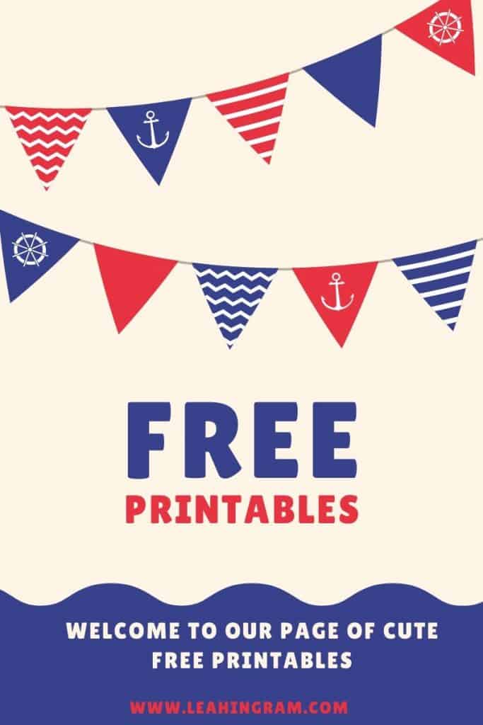 free printables welcome image
