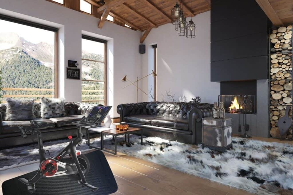 vacation home with peloton from canva