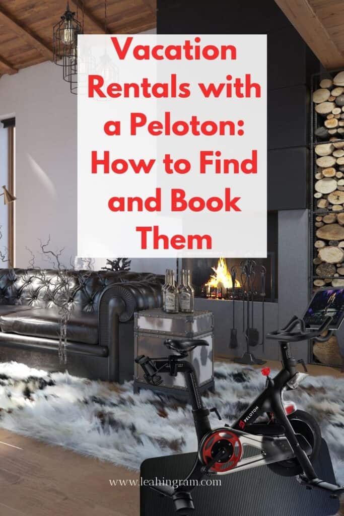 vacation rental with peloton pins