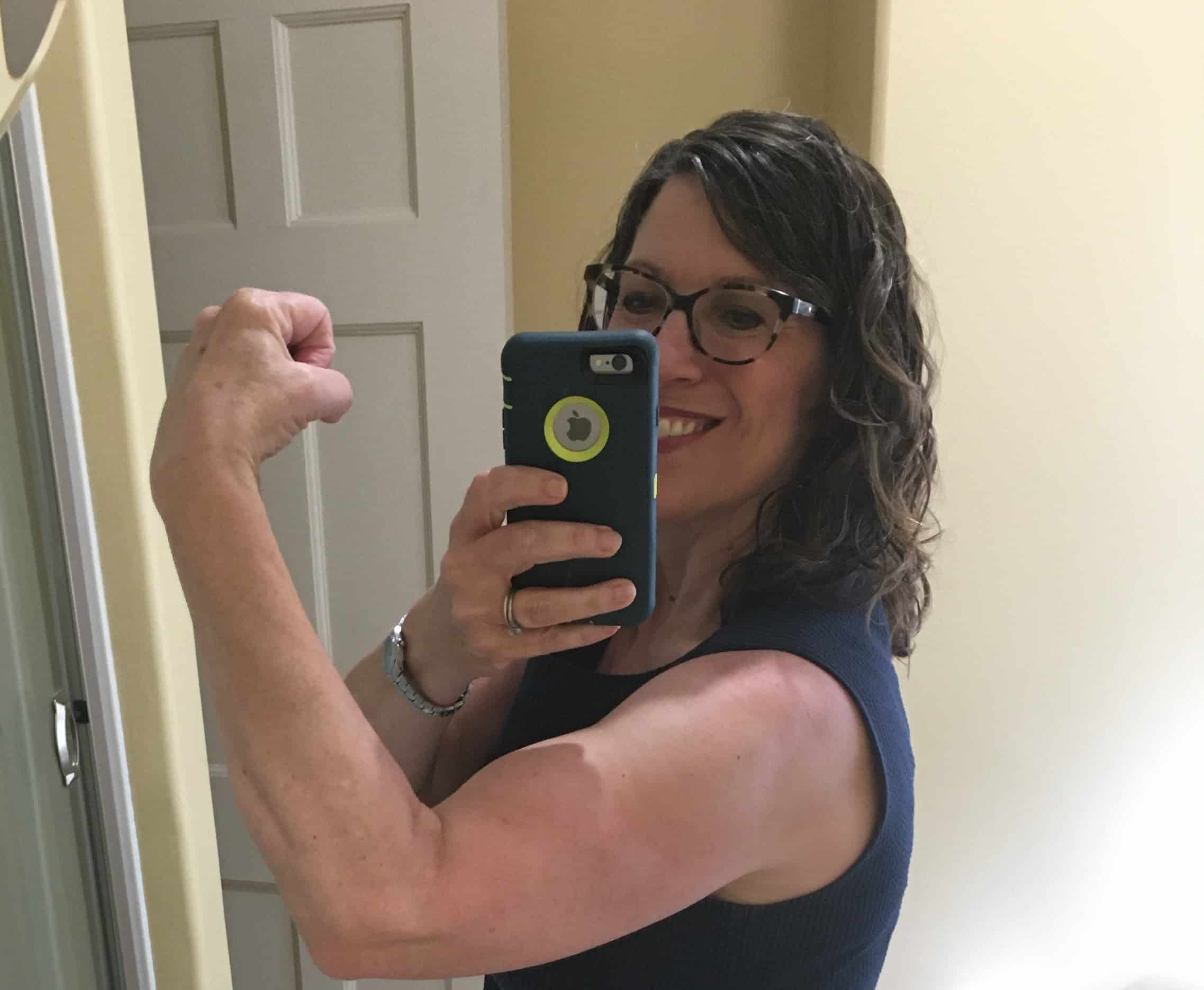 Curly Hair Flexing Muscle Leah Ingram