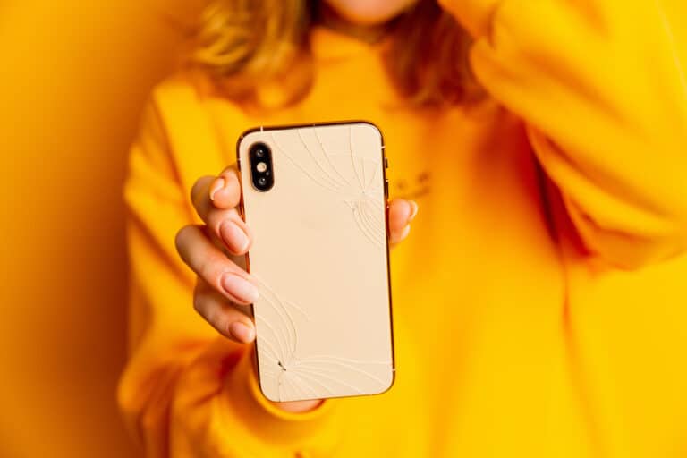broken mobile phone