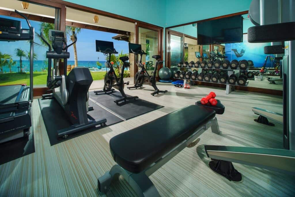 tryall club montego bay jamaica peloton bikesAqua-Bay-gym