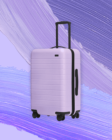 lavender away suitcase