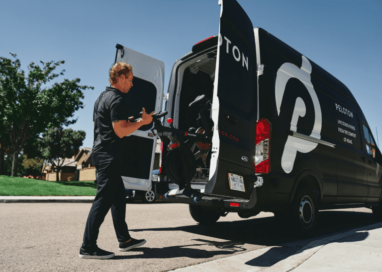 peloton delivery van