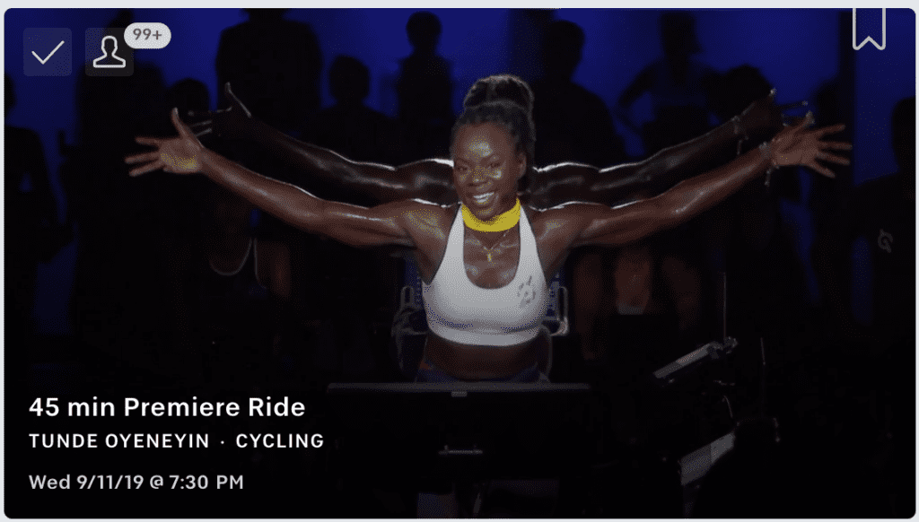 tunde first class at peloton