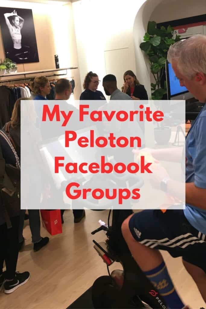 Peloton facebook groups pin