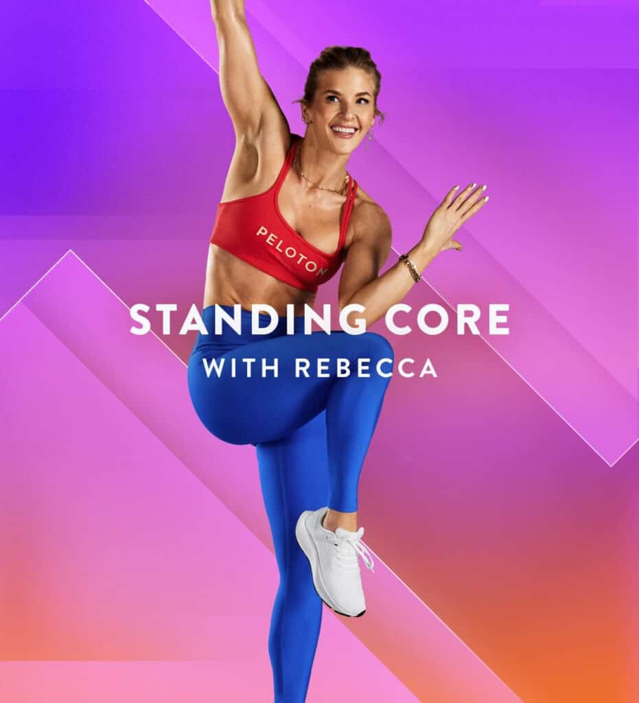 standing core with rebecca peloton collections
