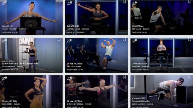 peloton HIIT classes