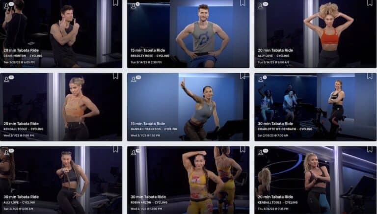 peloton tabata ride classes