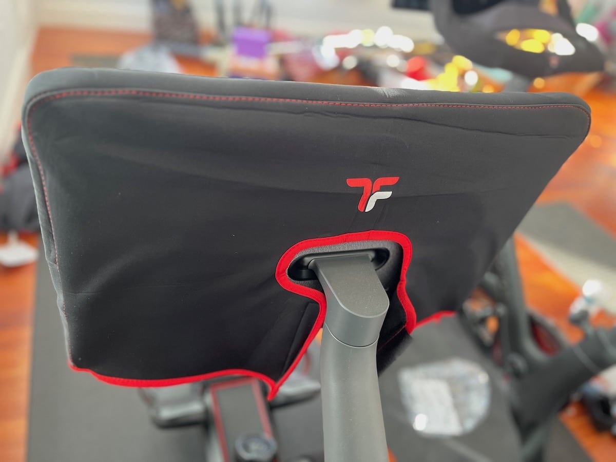 peloton row monitor cover on my rower